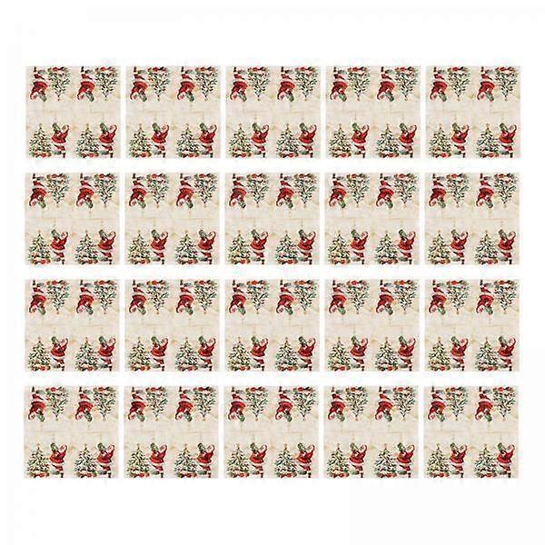 4xServiettes de Noël, Serviettes de table jetables pour invités, Serviettes de table pour le déjeuner