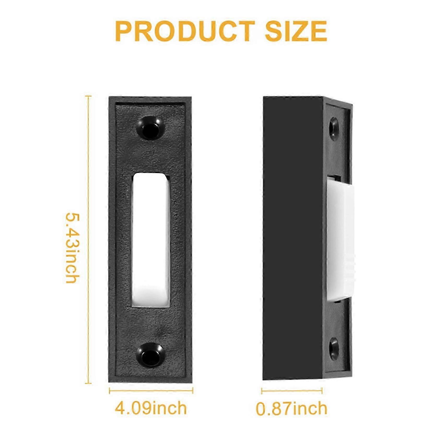 2Pcs Universal Garage Door Opener Switch 41A4166 Lighted Push Button Black Finish with White Center