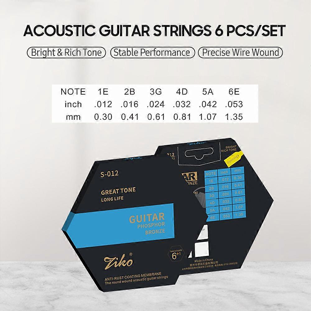 ZIKO S-012 Acoustic 6 String Set