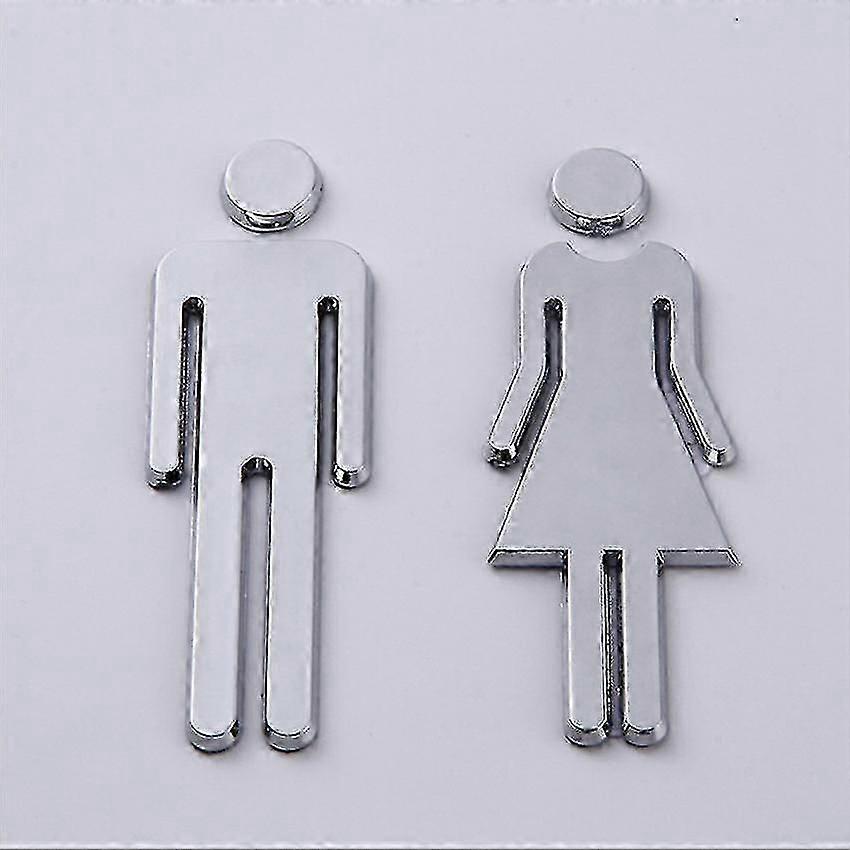 لافتات الحمام ، علامة الرجال والنساء المرحاض المدعوم للرجال والنساء أو للجنسين مرحاض / حمام / مرحاض تسجيل الباب رمز جيد