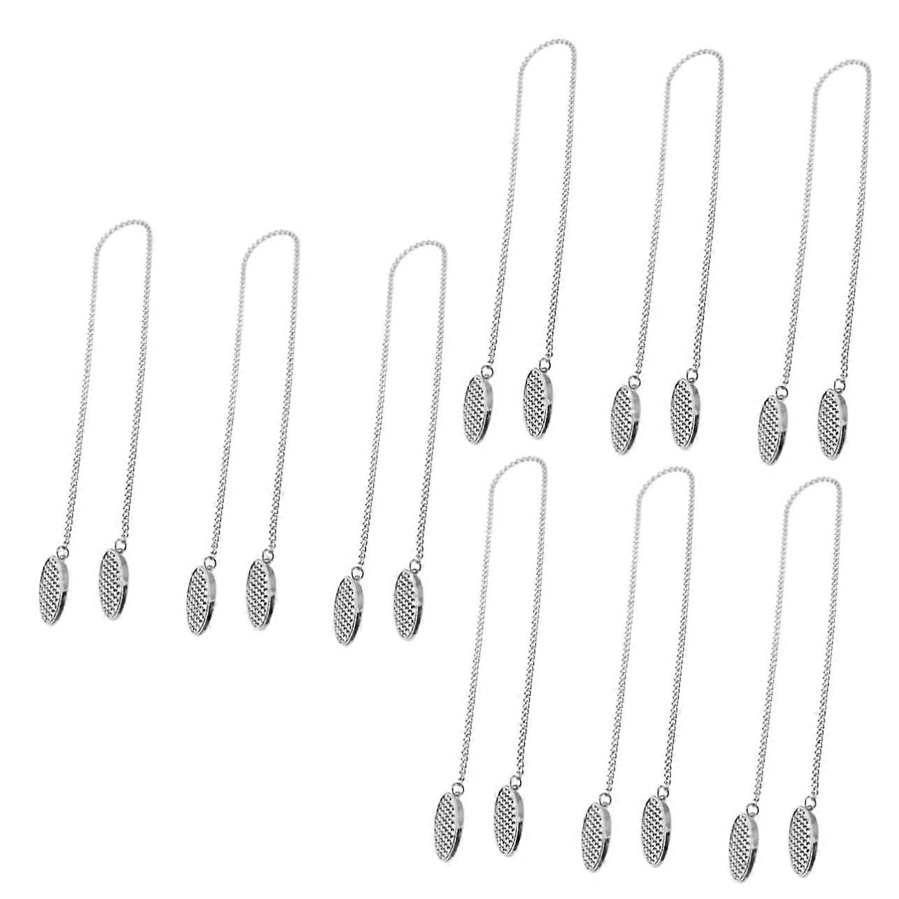 Napkin Holder Set of 3 Modern Clips with Chain for Dining Table, Stainless Steel Napkin Bib Clip Holders