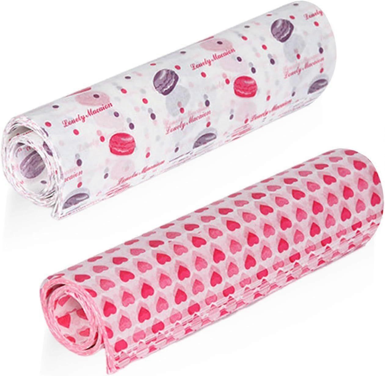 100pcs Wax Paper Sheets Greaseproof Food Wrapping Paper Baking Mat Wrapping Paper Macaron Graffiti Wax Paper25 x 21.5cm