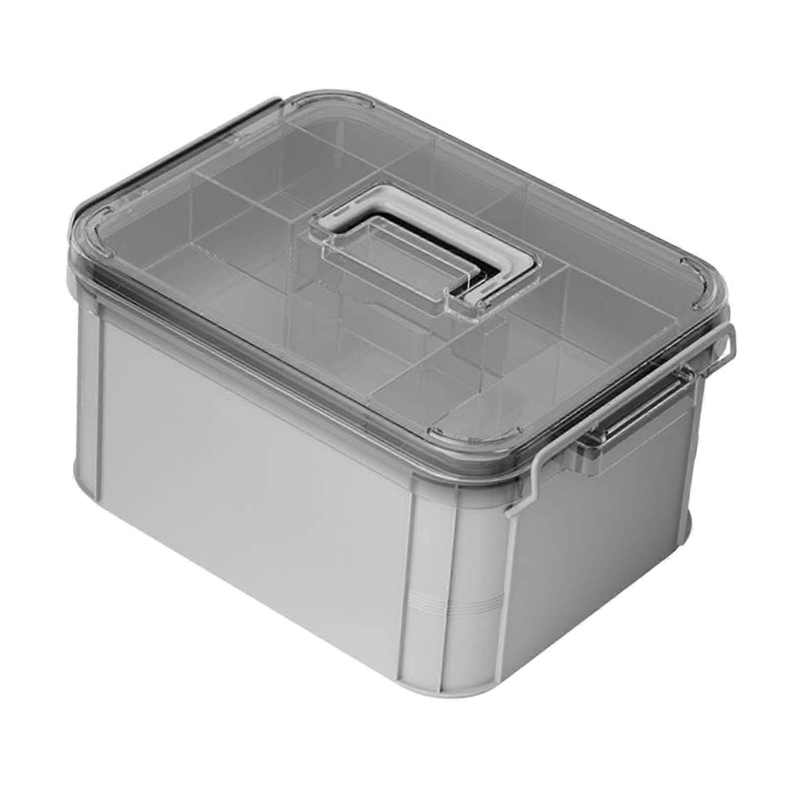 Hardware Storage Case Repair Tool Storage Box, Hand Tool Case Screw Parts Storage Organizer for Toy, Cosmetics, Stationery, L