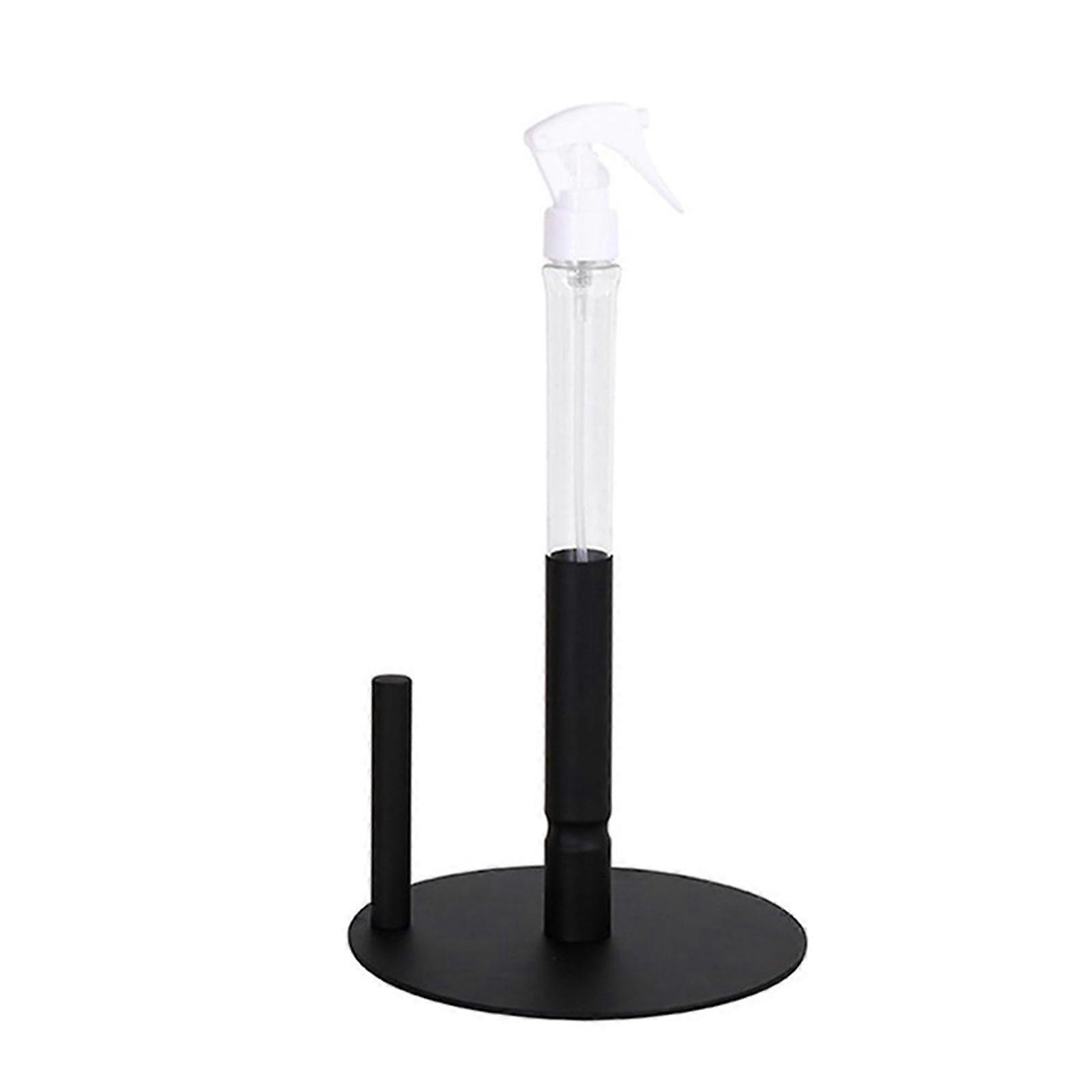 Wall Mounted Kitchen Roll Paper and Spray Bottle Practical Spray Paper Holder for Various Sizes of Bottles and Tissues
