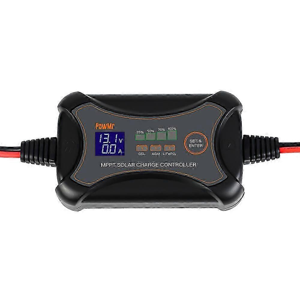 LCD Display 10A Solar Controller Portable Solar Panel Battery Regulator 12Volt Battery Solar Recharger Controller