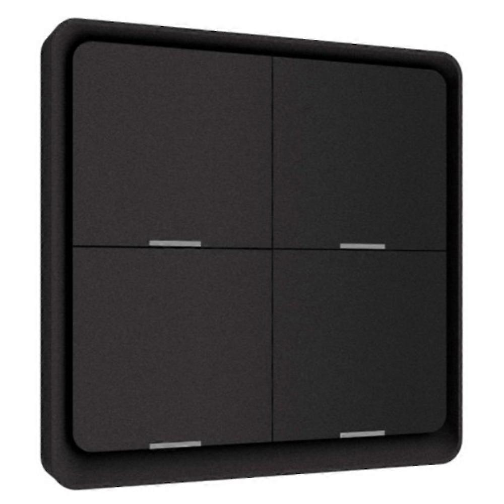 4 Gang for Tuya ZigBee Wireless 12 Scene Switch, Push Button Controller Battery Powered Automation