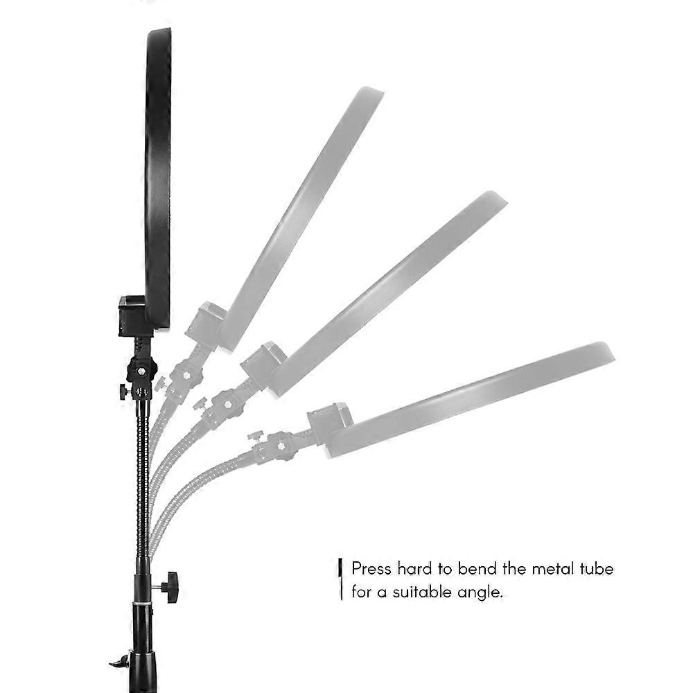 26.5cm/10.4inch Flexible Metal Extension Tube with 1/4" Screw Connector for Extending Various LED Light