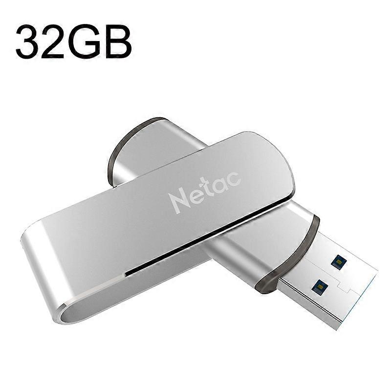 Netac U388 High Speed USB3.0 Metal Rotating Car Computer U Disk, Capacity: 32GB