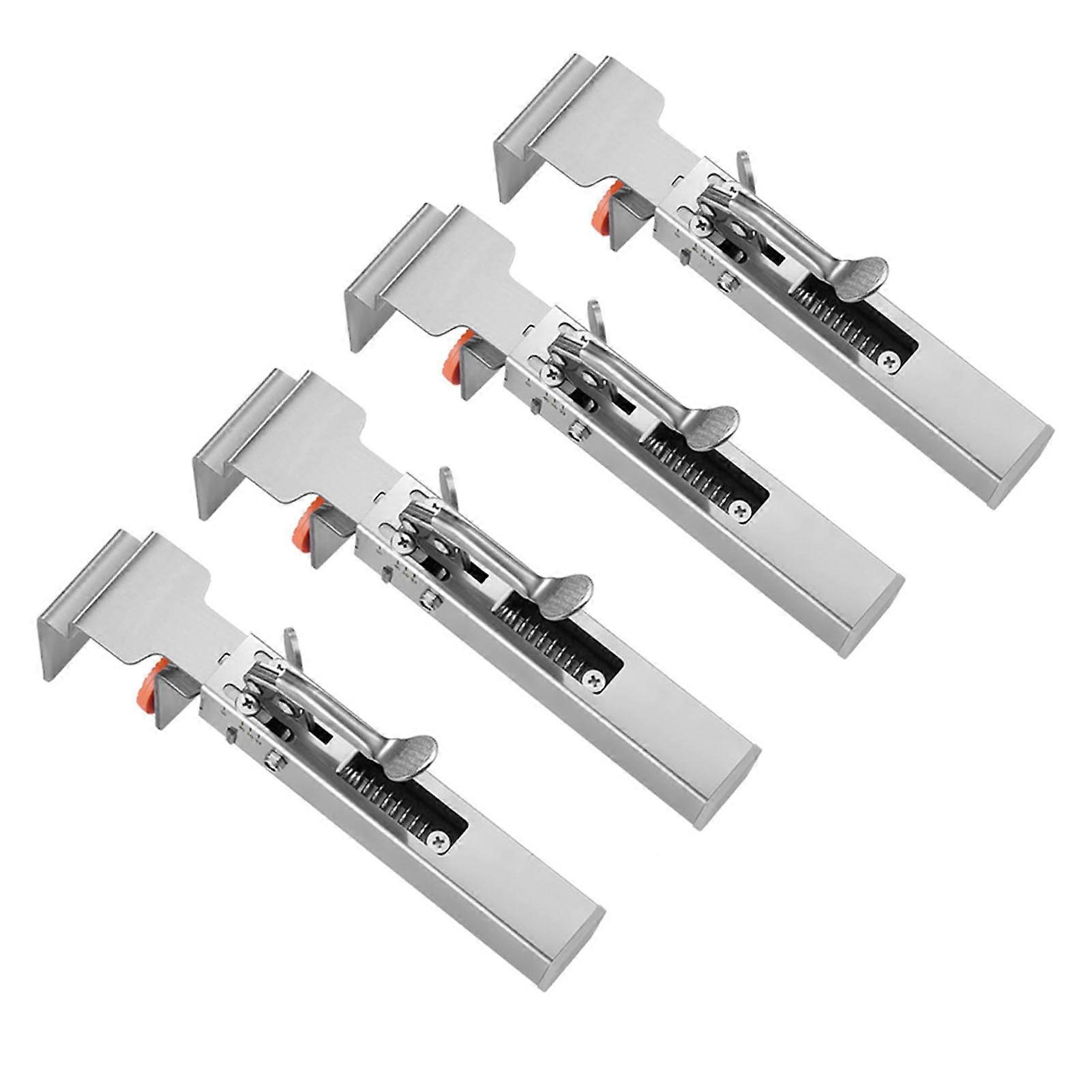 Adjustable Drawer Fixing Clamp, Stainless Steel Stable Strong Grip Drawer Clip for Cabinet Desk Furniture Installation (4PCS)