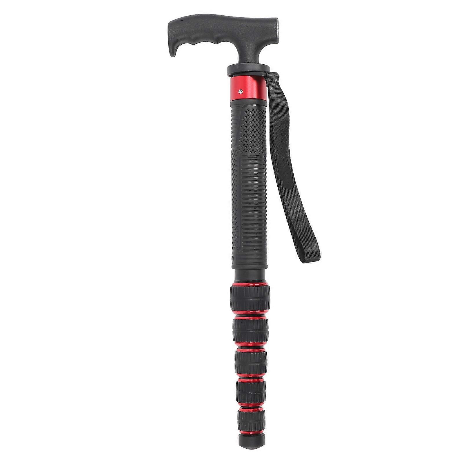 Camera Monopod 6 Sections Telescopic Aluminum Alloy Travel Monopod with Walking Stick Handle 1/4in 3/8in Screw 68.5in 