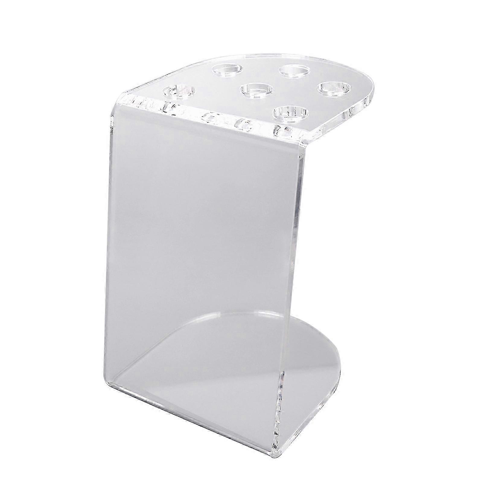 Transparent 5 Holes Scissors Holder Vertical Drop-resistant Storage Acrylic Desktop Stand for Barber Shop Suitable for Certain Brands