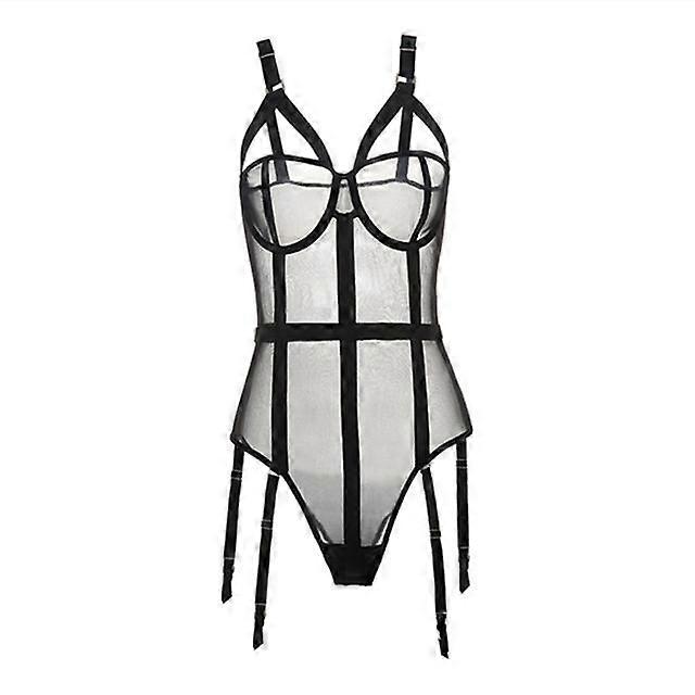 CINOON Lace Corset Lingerie with Adjustable Straps