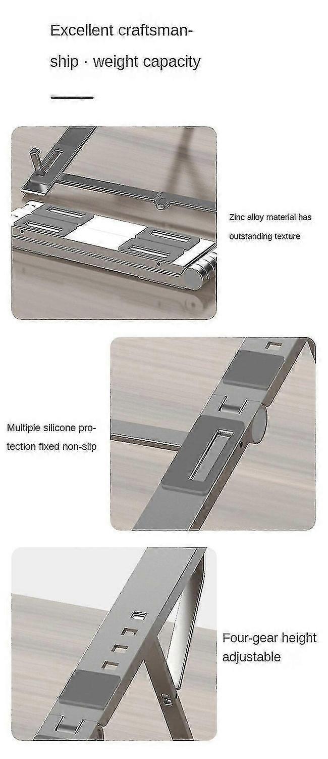 Laptop Tablet Support Stand Riser Holder For Macbook Ibm Surface Foldable Portable No.36
