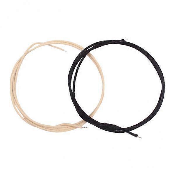 2xVintage Style Pre-tinned Cloth PushBack Przewód do gitary 22 awg