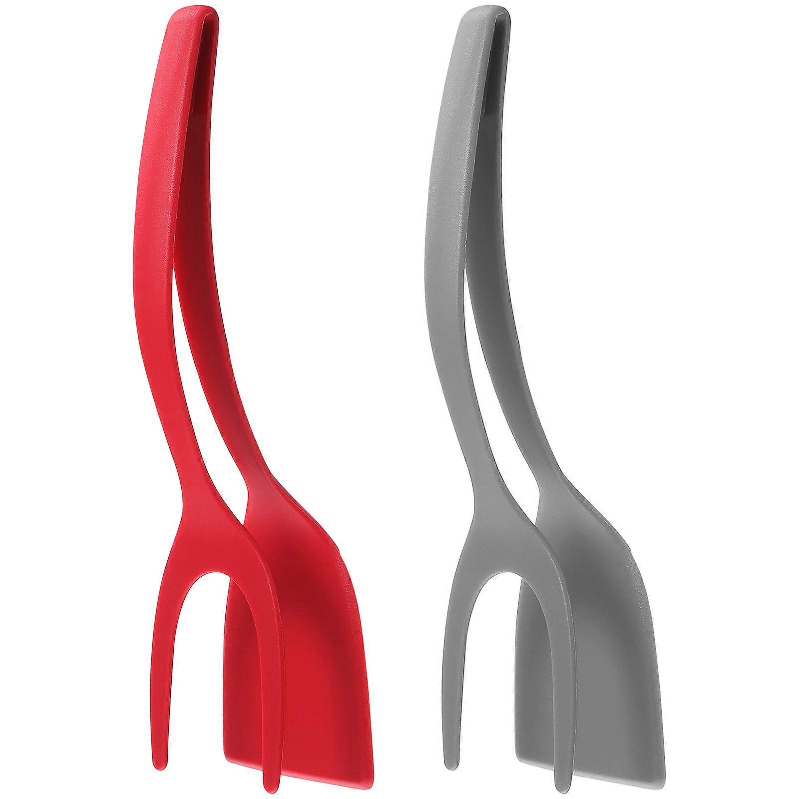 Kitchen Cooking Gadgets Omelette Spatula Egg Pancake For Restaurant Red 2Pcs