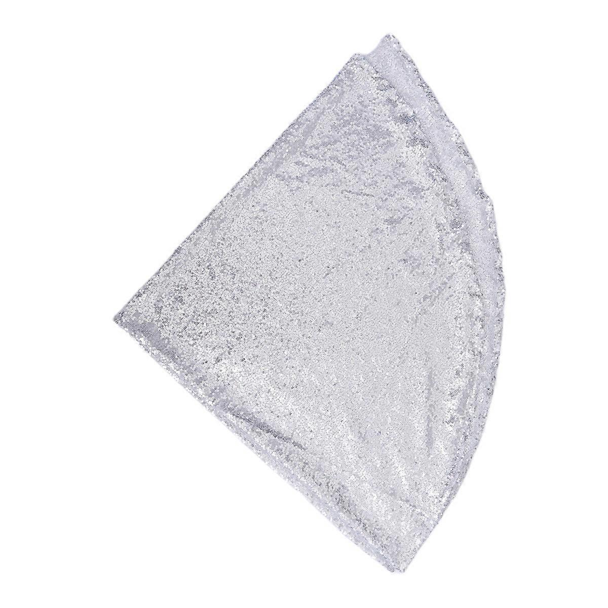 Elegant Sequin Tablecloth Overlay for Wedding Party Banquet Celebration Event Multi-functional 120x120x0.5cm 1Pack