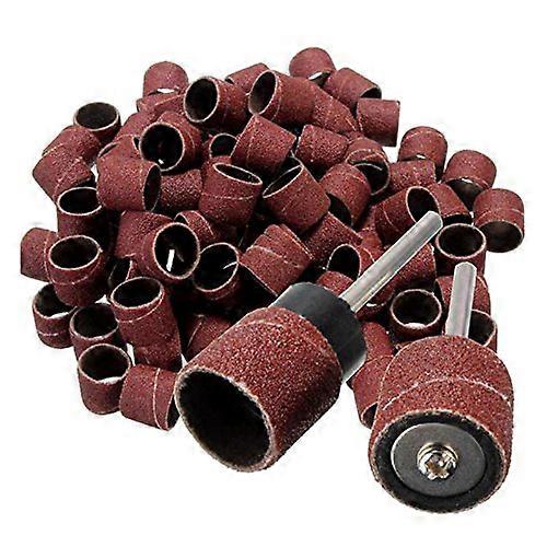 Pack of 100 1/2 Sandpaper Ring Polishing Tape Silicon Carbide 2 x Rotary Mandrel or Chuck Ref: 3391