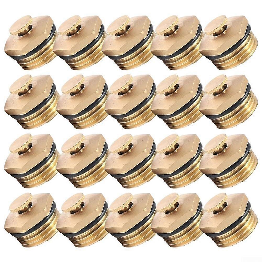 Brass Garden Spray Nozzles 20 Pieces for Lawn Irrigation and Greenhouse Atomization, Durable Water Spray Nozzle Set