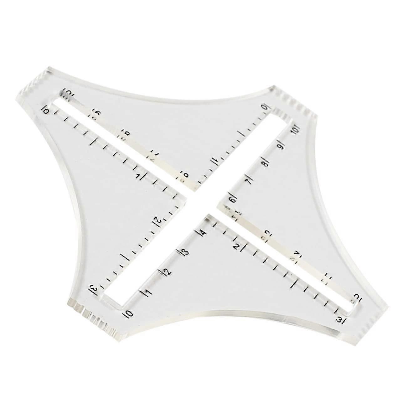 Wollmuster Dichte Ruler Transparent Präzise Messung fr Patchwork Mode Design