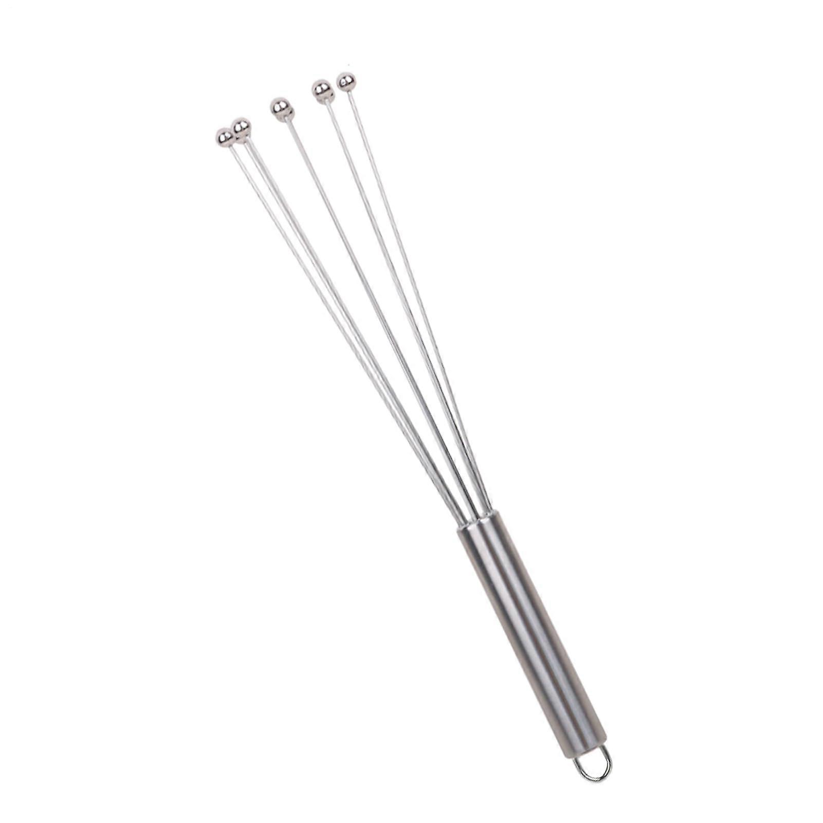 Manual Egg Beater, Handheld Stainless Steel Mixer Tool 29x6x6cm, Easy Grip for Whisking, Frothing, Cooking & Baking