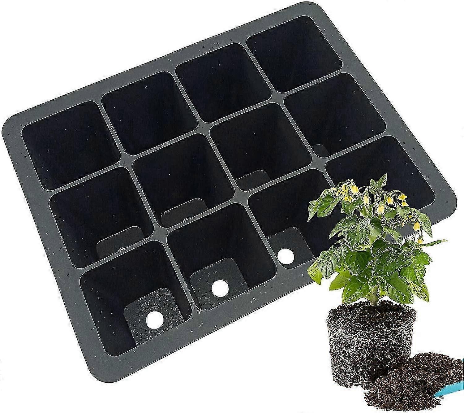 Silicone Seed Tray Plant Seeding Pot For Seedlings Plant Seeding Pot Reusable Seed Starting Tray, 12 Cell Seedling Pots Seed Starter Pots For Vegetabl