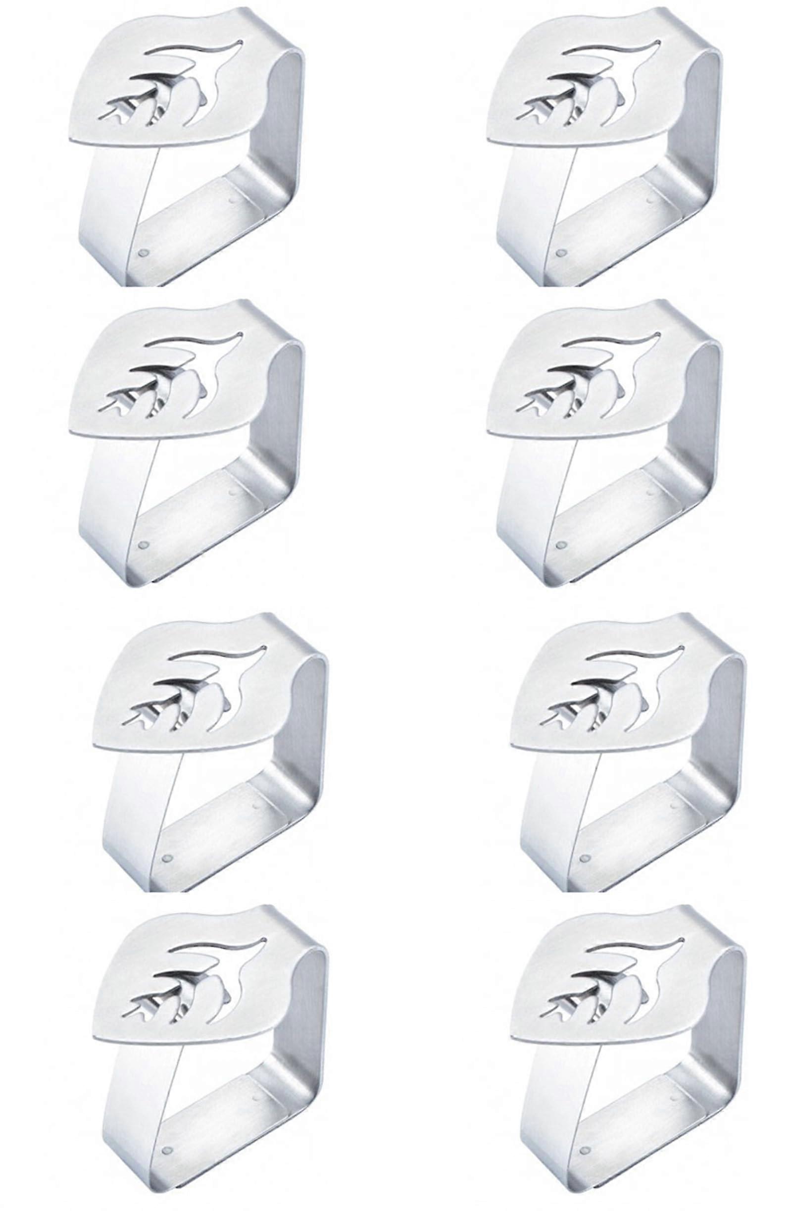 Tablecloth Clips Set Of 8 For Indoor Outdoor Use, Silberfarben Table Cloth Holders For Garden Tables Restaurant And Home