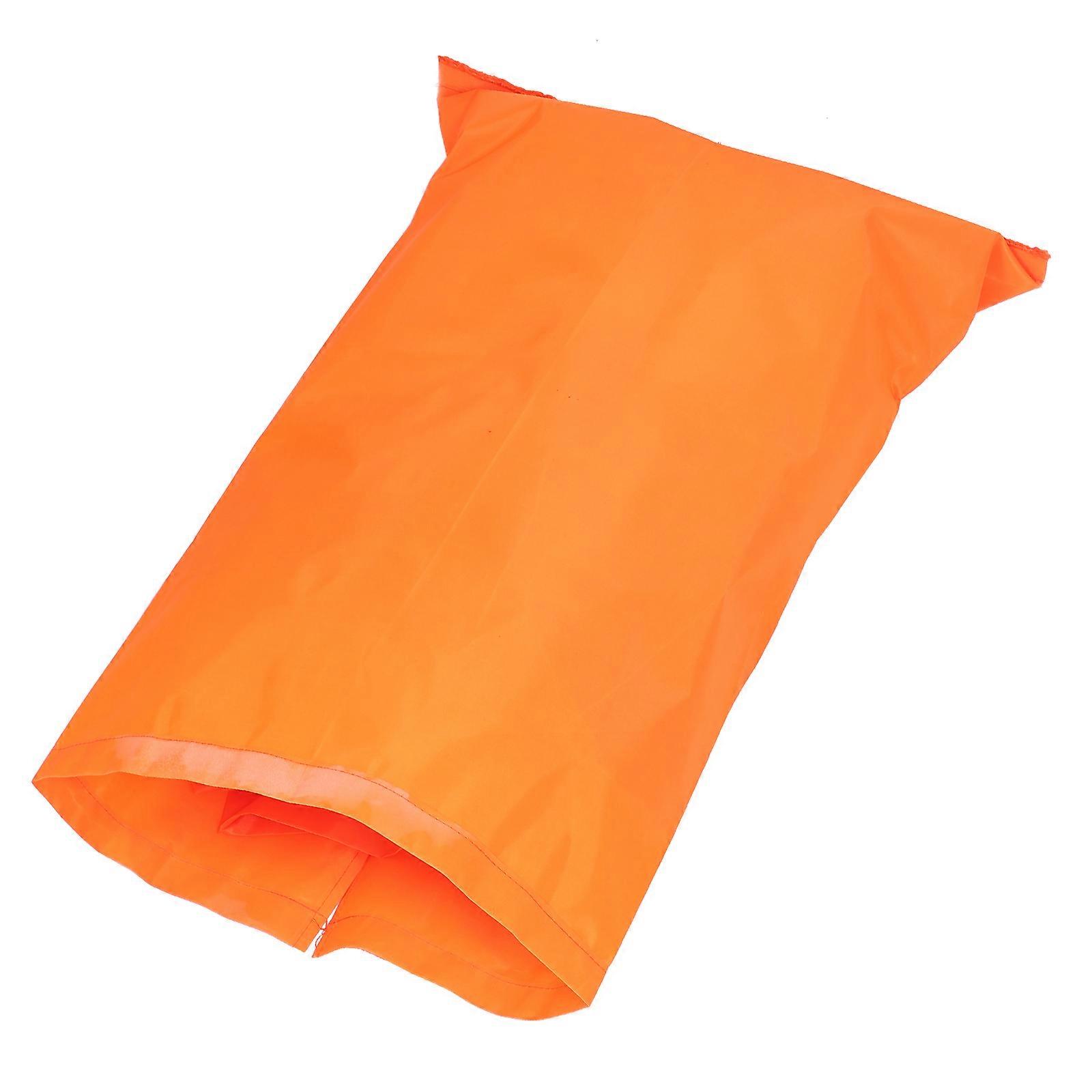 Sanitation Tool Dustpan Bag For Outdoor Use Rectangular Orange 74.00X49.00X0.10CM Windproof 1Pcs