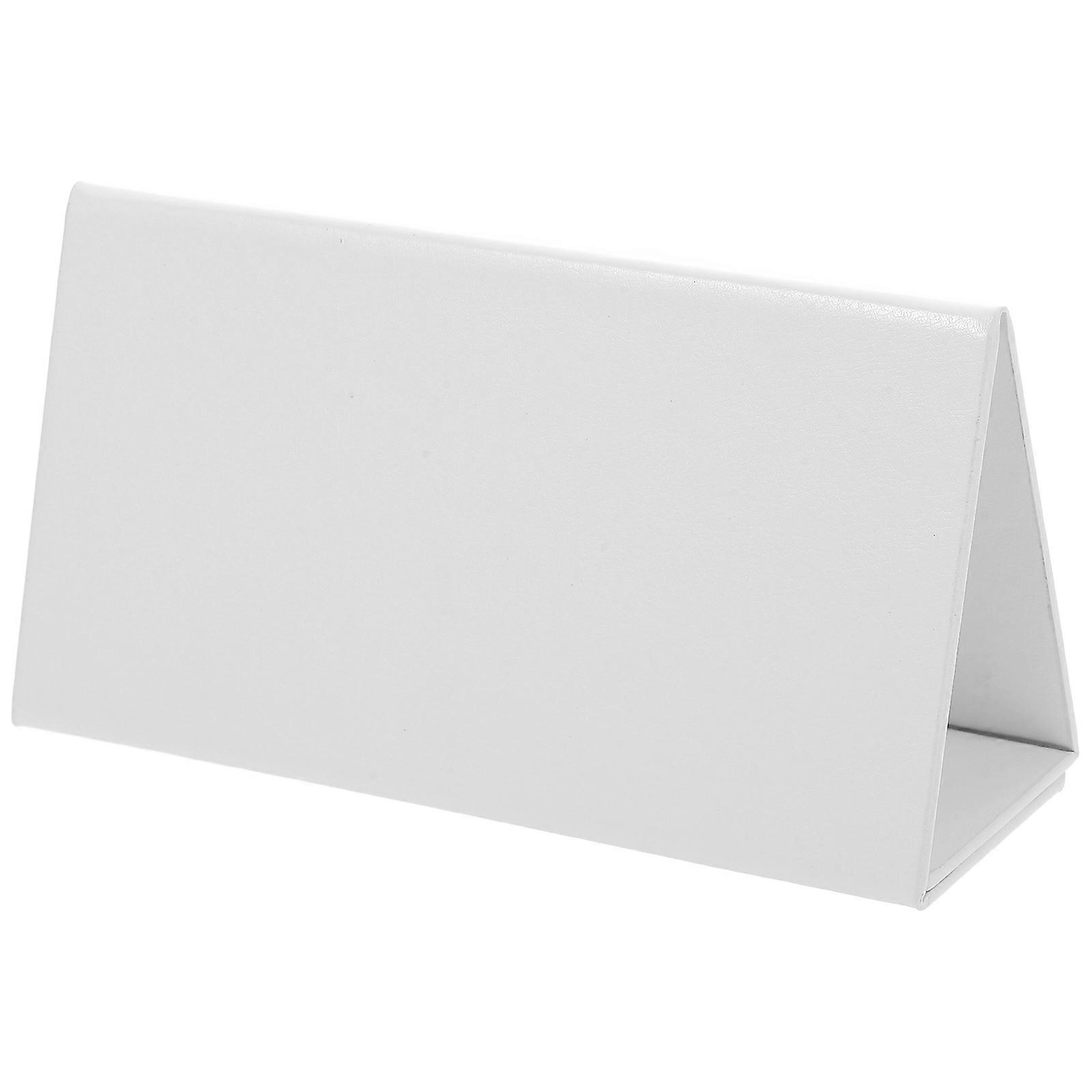 Small Tent Cards Erasable Seat Card Blank Name Card Foldable Name Plate For Classroom White 16.00X8.80X6.00CM Magnetic Folding Assembly 1Set
