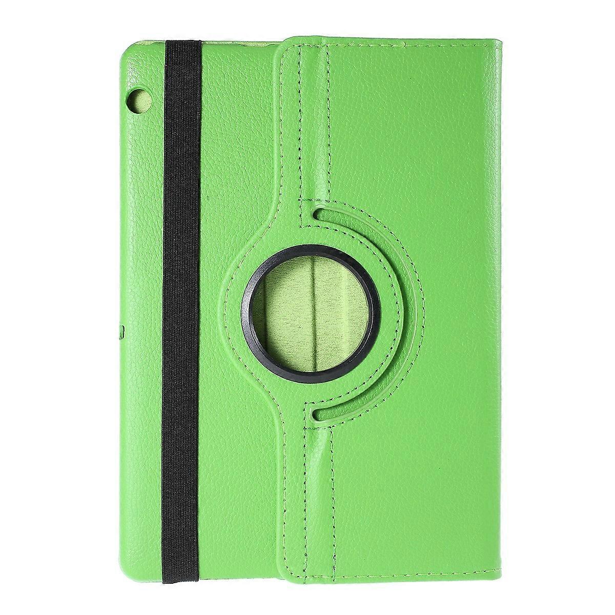 For Huawei MediaPad T3 10 Litchi Skin Leather 360 Degree Rotary Stand Multi-Angle Support Tablet Cas