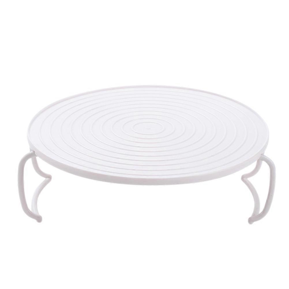Mikrowellenherd Tablett Mikrowellen-Stapelgestell Klappbares Dampftablett Plattenstapler 23,5 x 23,5 x 8,3 cm Weiß 1 Set