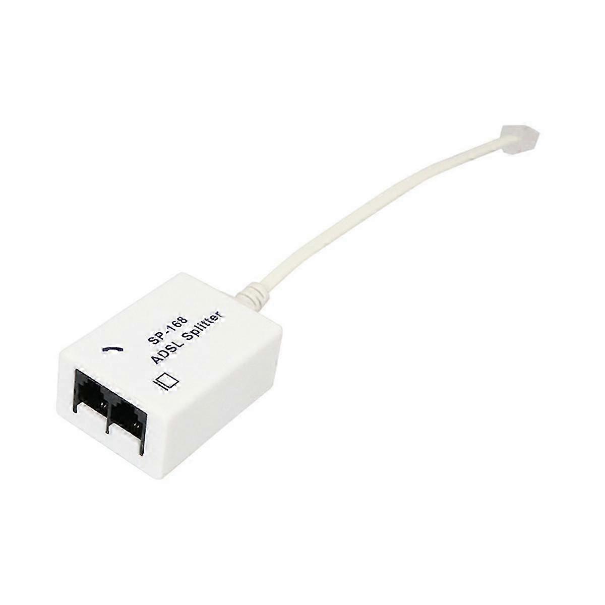 2Pcs DSL Filter Splitter ADSL Splitter for Phone Line Male to 2 Female RJ11 6P4C/6P2C Telephone Mod