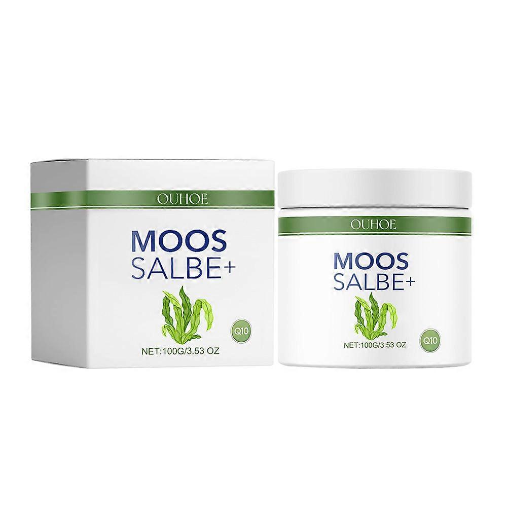 Moss Ointment Plus, كريم الطحلب ضد التجاعيد، مرهم طحلب فوري المفعول للوجه وضد التجاعيد، كريم مضاد للتجاعيد، 100 ملل