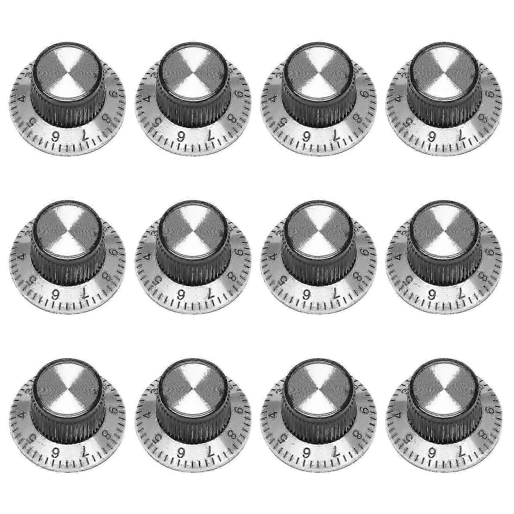 12-Pack Potentiometer Knobs with 0-9 Scale for 6mm Shaft