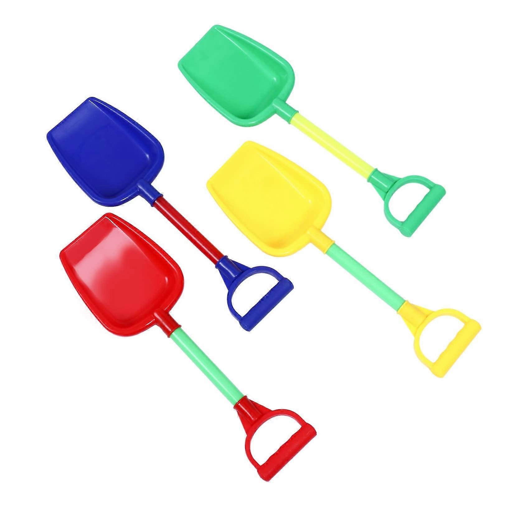 6 Piece Kids Snowball Fight Shovel Set for Outdoor Activities, Plastic Sand Sculpting Shovels in Random Colors