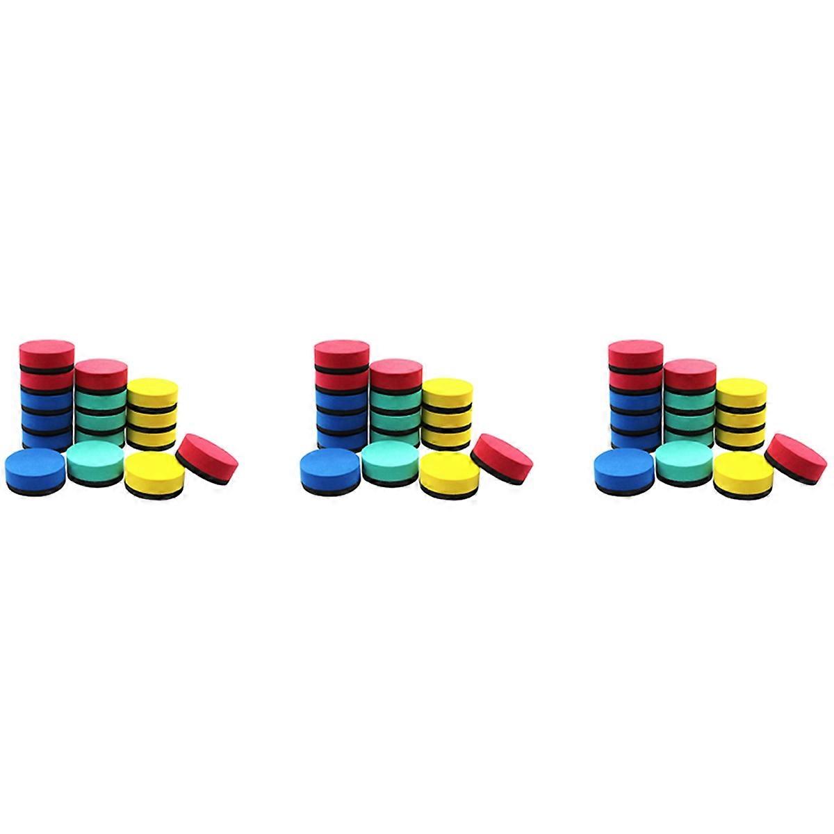 16 Pack Mini Dry Erasers Magnetic Erasers (4 Colors, 2 x 2 Inch)