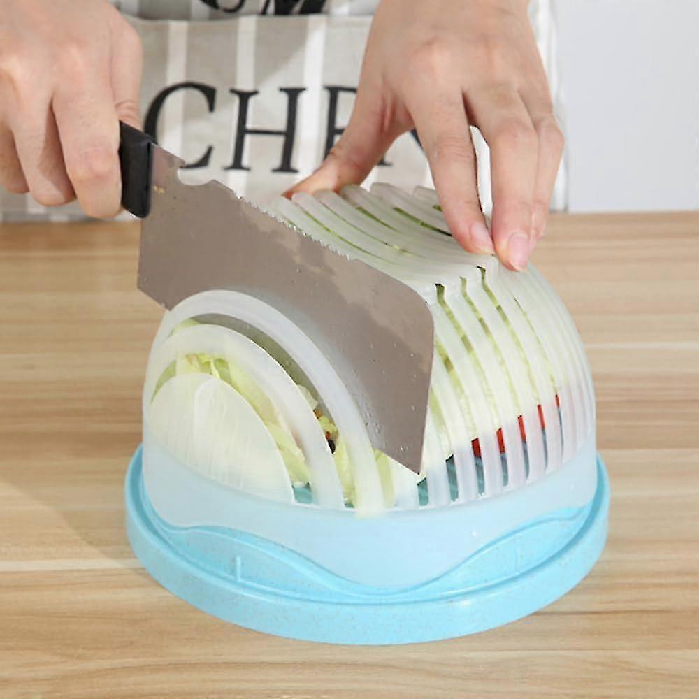 Snap Salad Cutter Bowl - Shredder with Lid, Fast Vegetable Cutter
