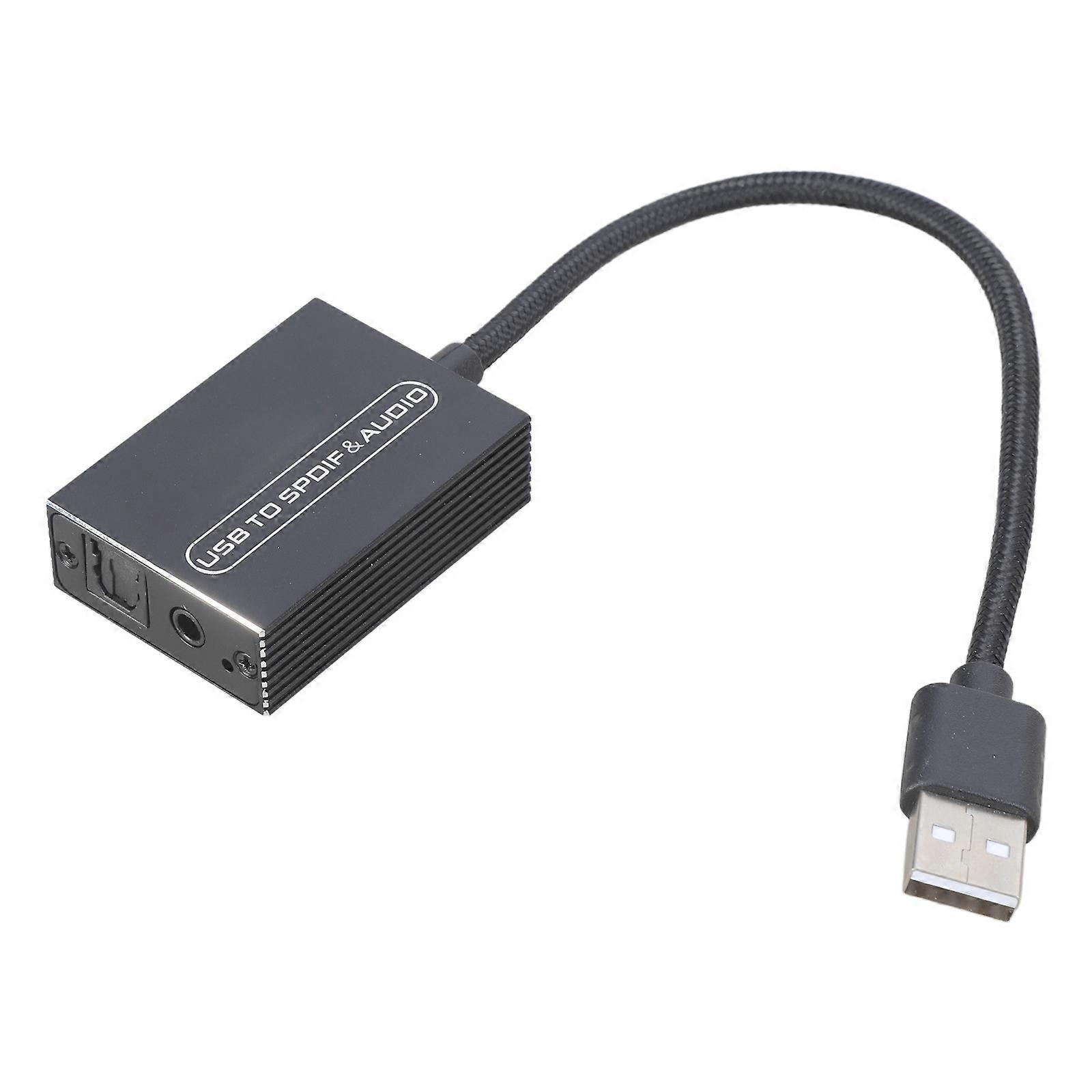 3.5 Auditory Output USB Converter and Cable for TV PC Laptop to Optical Spdif