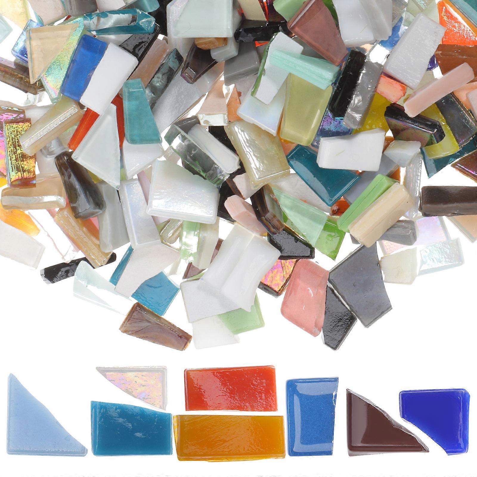 Tile Crafting Kit Glass Pieces Design Diy Projects Beginners 250g 1Bag
