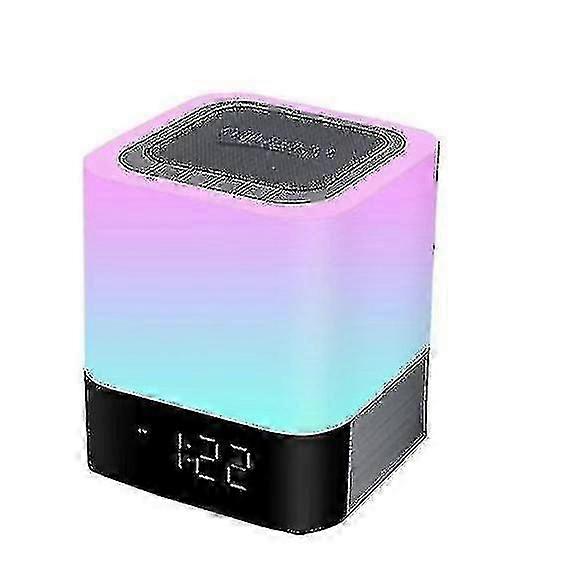Portable Bluetooth Speaker, Touch Night Light Led Bedside Light Dimmable(white)