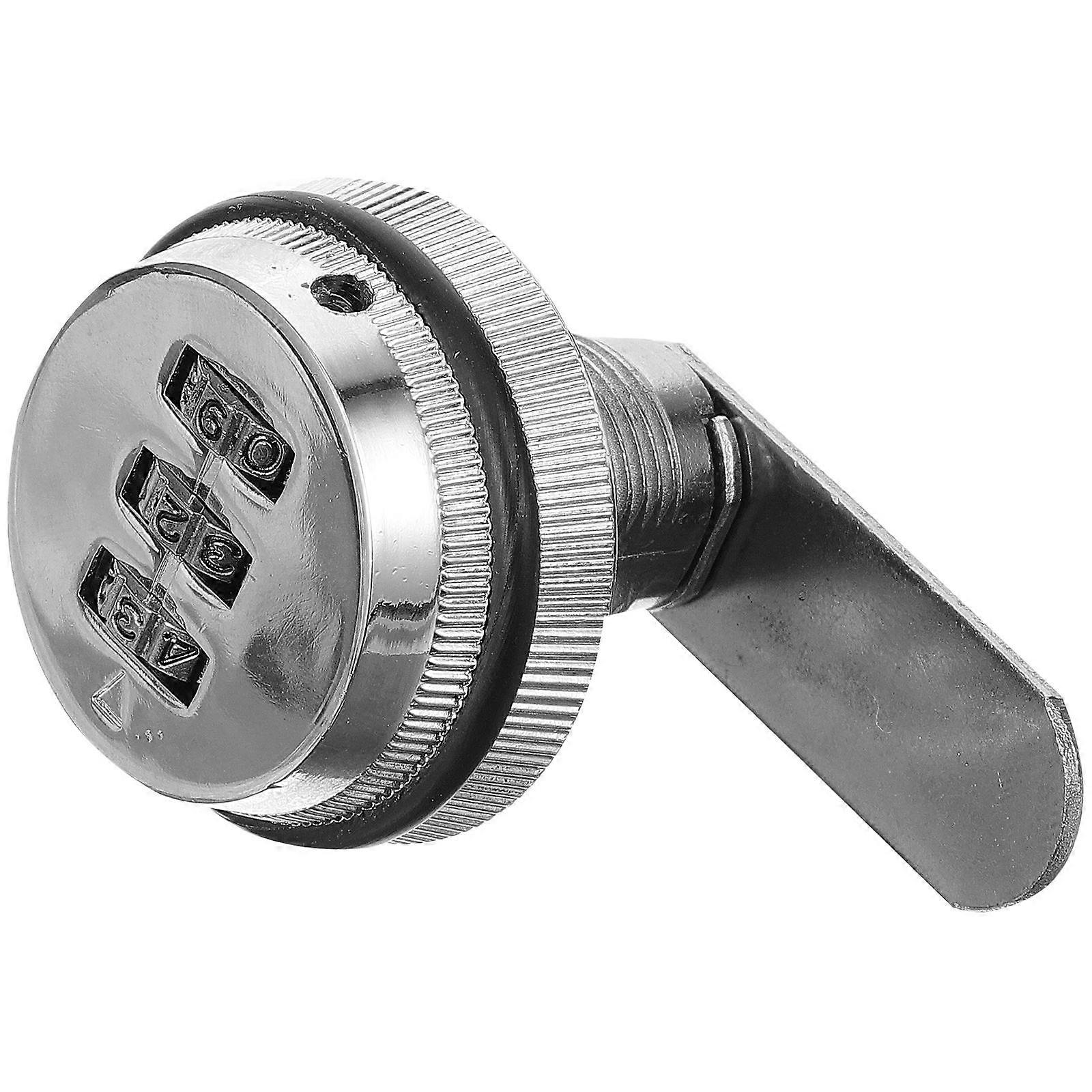 Combination Door Lock Cabinet Security Lock File Cabinet Office Use Silver 5.30X4.00X3.50cm Password Protection 1Set