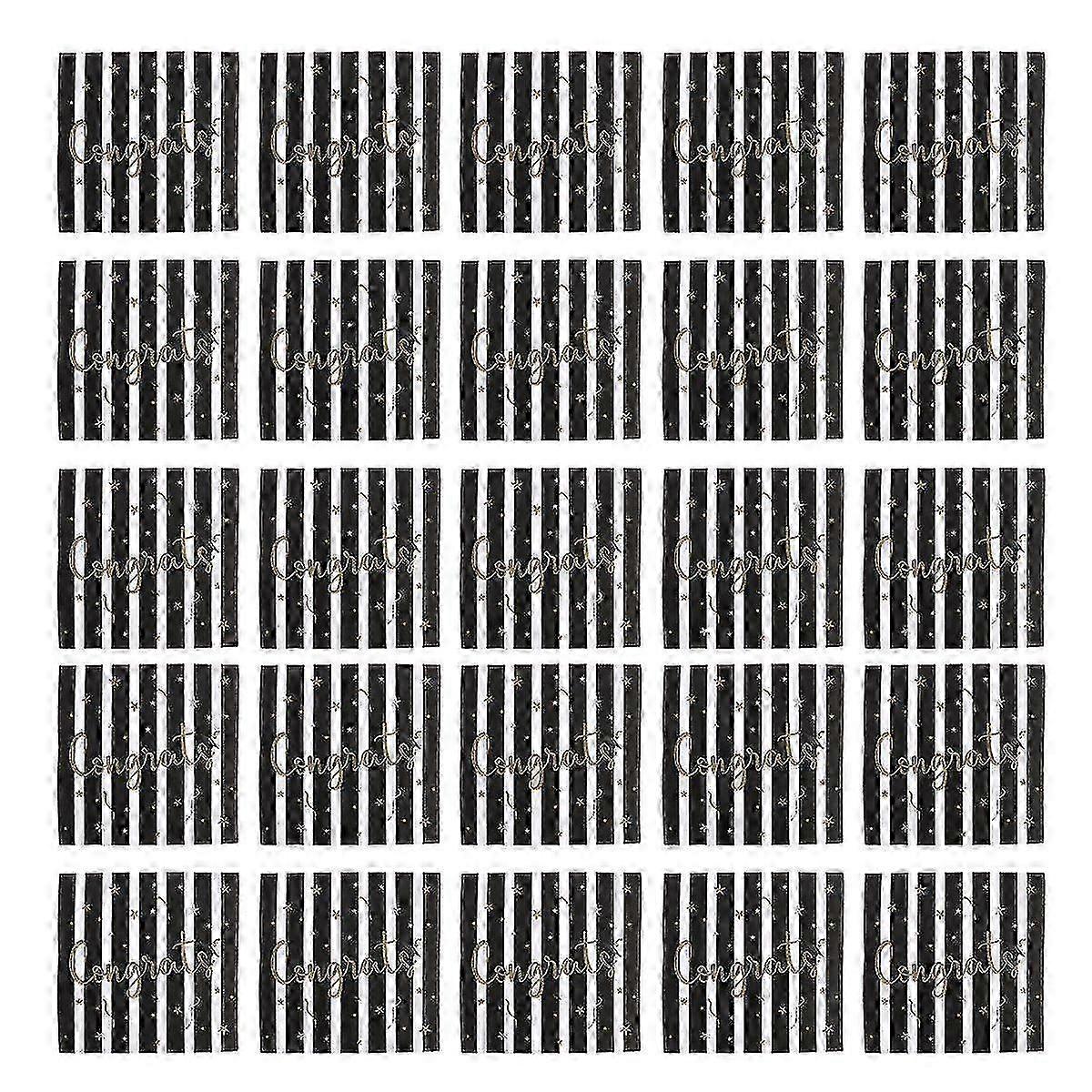 60 Sheets Black Tissue Party Napkins for Graduation Centerpieces and Tables