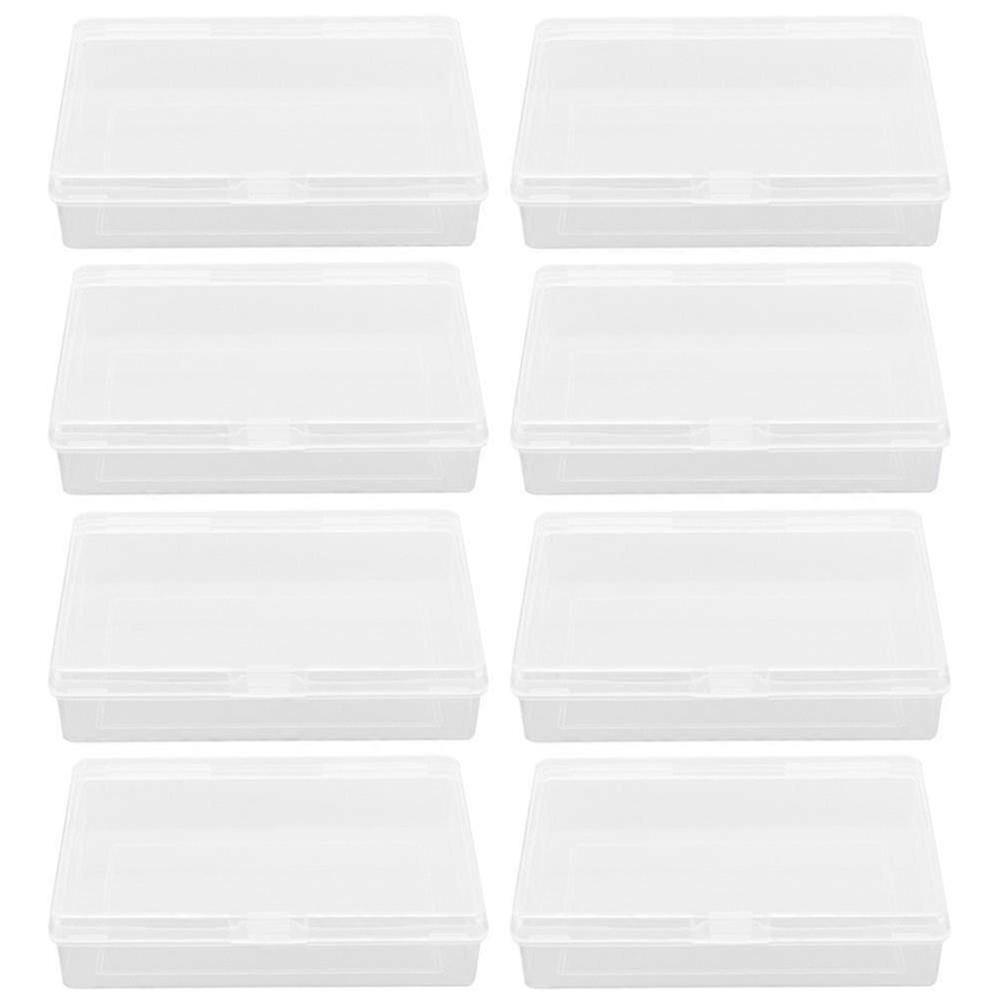 8pcs Storage Boxes for Playing Game Cards, Empty Clear Cases for Poker Cards