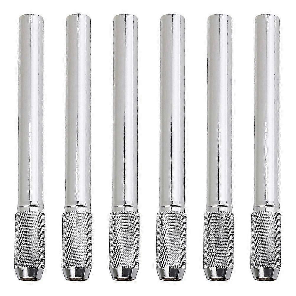 6 قطع قوس معدني لوازم مكتبية موسع القلم الفولاذ المقاوم للصدأ قلم رصاص مطول