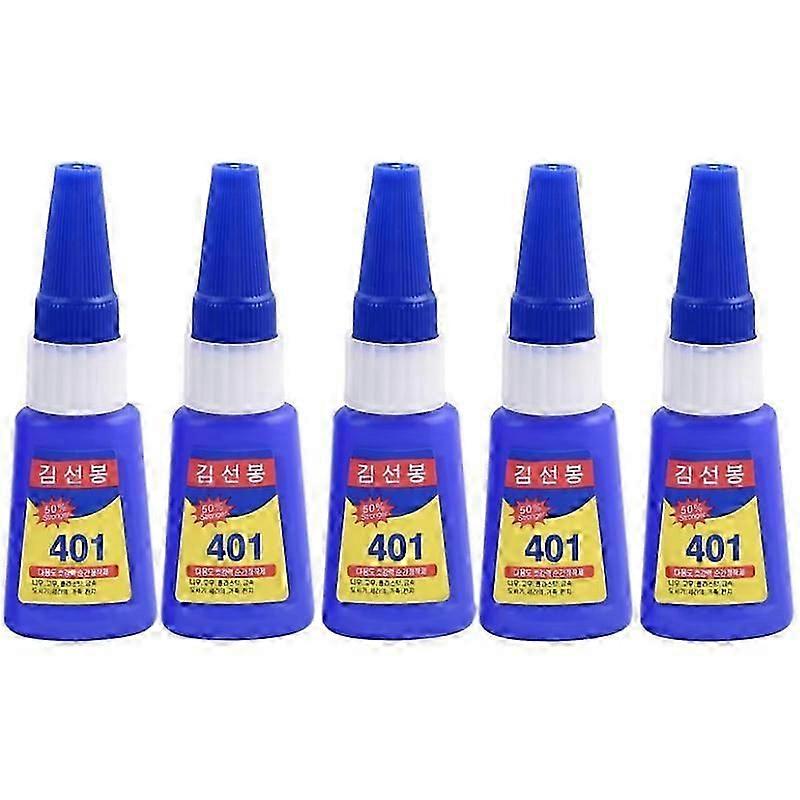 5 adet 401 Tutkal Anında Hızlı Yapıştırıcı Güçlü Süper Tutkal Çok Amaçlı Fix Ahşap Plastik İçin Süper Güçlü Sıvı Renksiz Yapıştırıcı Tutkal