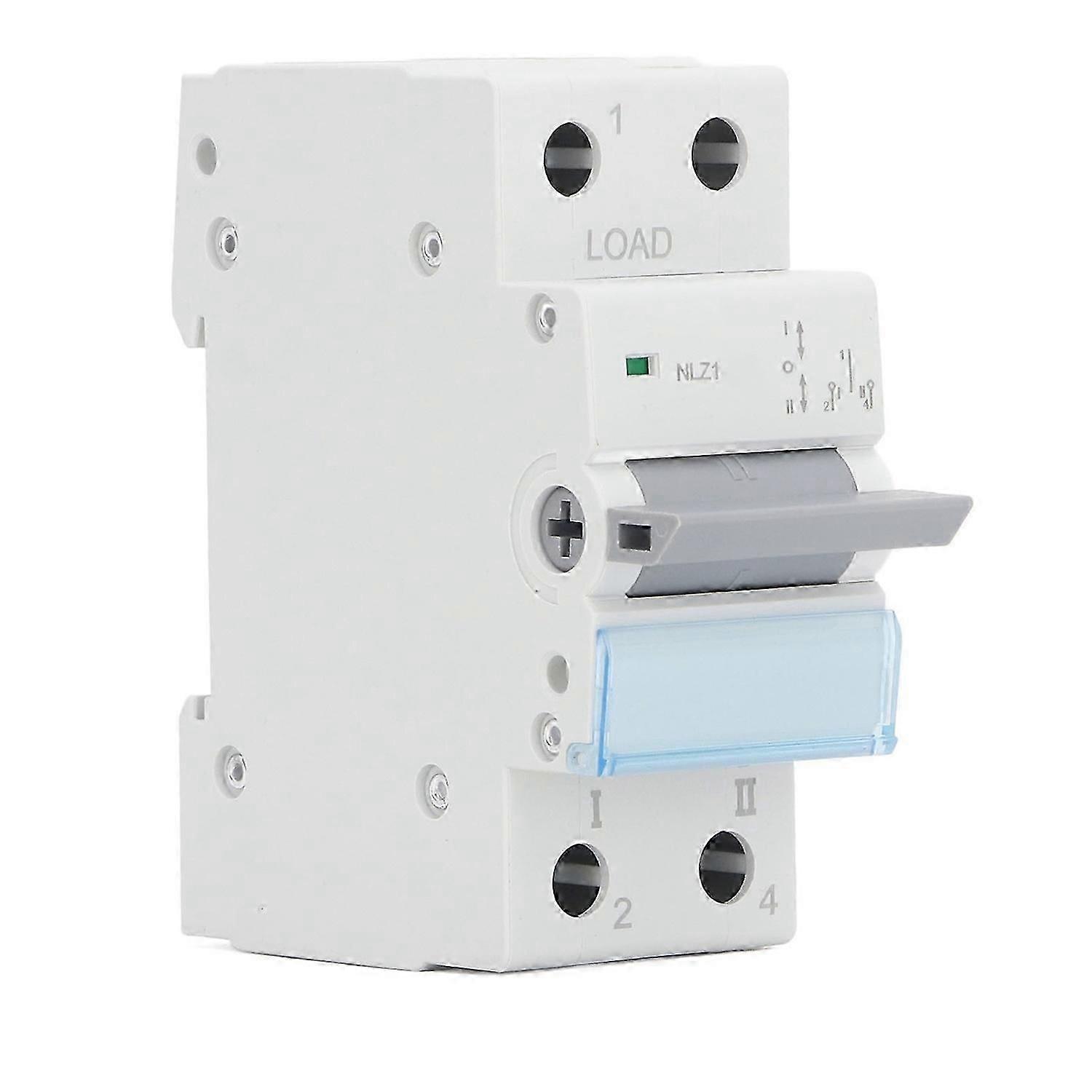 Dual Power Manual Transfer Switch DIN Rail Mounting Single Side Interlock 1P Home Transfer Switch 23