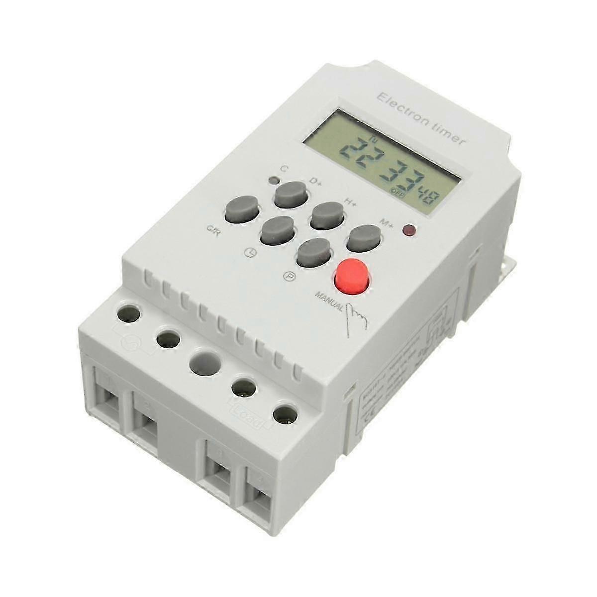 KG316T-II Din Rail Microcomputer Time Control Switch Time Control Timer AC 220V 25A DIGITAL TIMER S