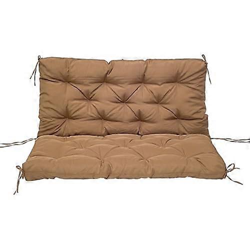 Waterproof 2seater swing cushion with backrest, for garden, porch, patio, 120 cm