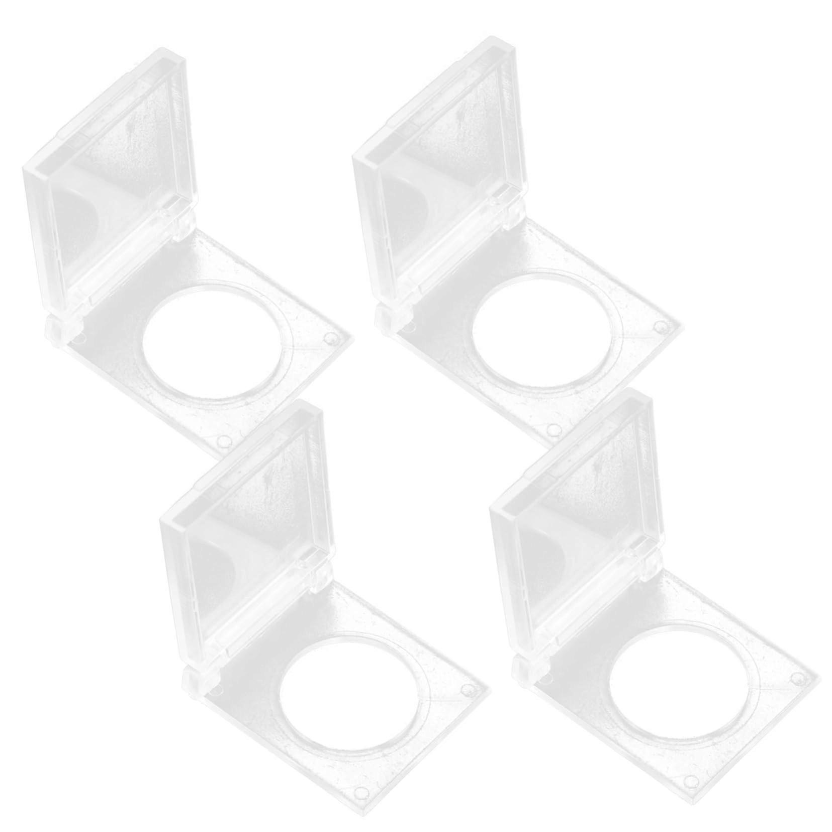 4Pack Protective Cover for Tent Switch Button, Safety Guard Clear Button Cover
