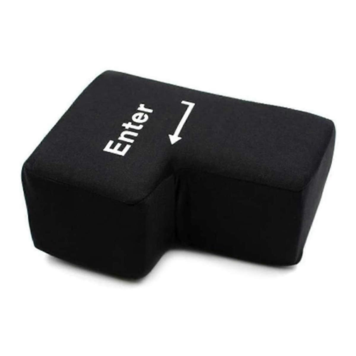 Large USB Enter Key Pillow for Office Stress Relief, Unbreakable Nap Cushion, Ergonomic Desk Relaxation Tool