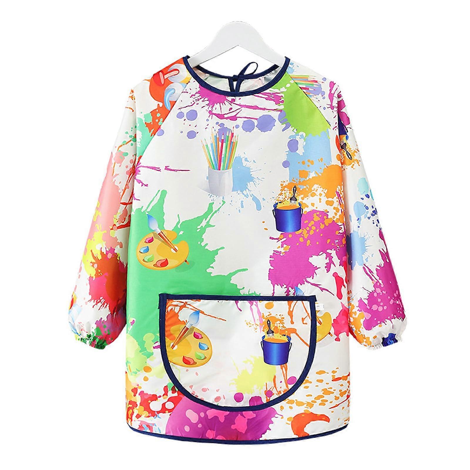 Children's Painting Gown - 6-12 Years Apron for Crafts, Baking, Cooking, Durable Material, Adjustable Fit